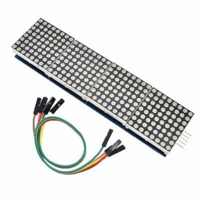 4 in 1Dot Matrix LED Display with MAX7219 Driver Module Red - View 1