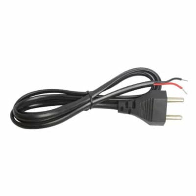 2 Pin AC Power Cord with Open Ended Cable - View 1