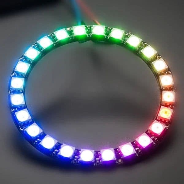 RGB LED 24 Bit WS2812 Circular Development Board - View 2