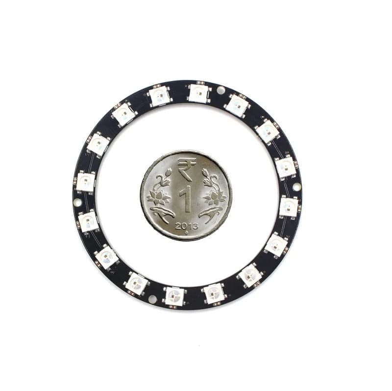RGB LED 16Bit WS2812B Circular Development Board - View 2