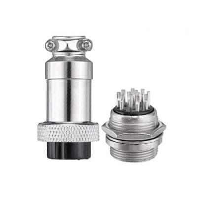 14 Pin GX20 Male Female Panel Mount Aviation Connector Plug - View 1