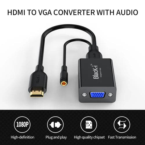 Black-i HDMI to VGA Converter with Audio - View 2