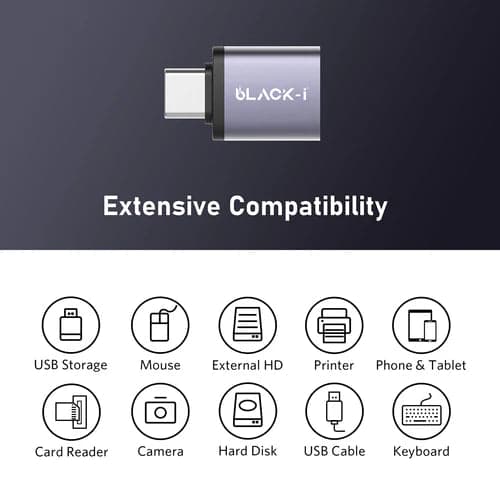 Black-i USB-C to USB 3.0 OTG Converter - View 2