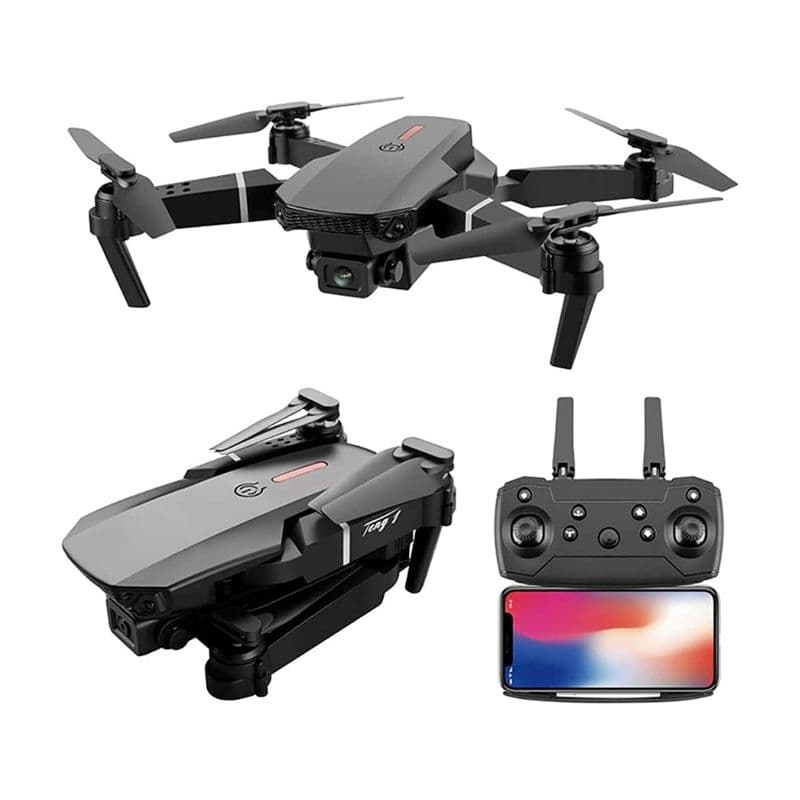E88 Pro RC Mini Drone with 4K Camera - View 1
