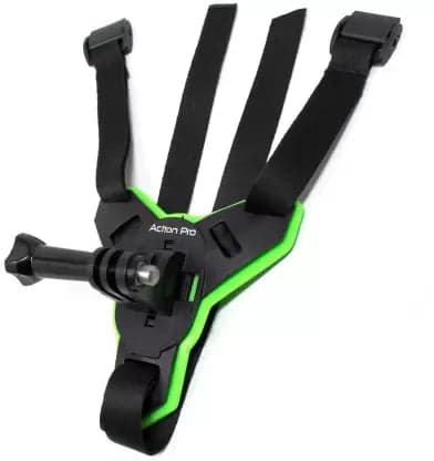Action Pro Helmet Strap Camera Mount (Helmet Chin Mount Strap For GoPro 12 11 10 9 8 7 6 5 4, SJCAM, Insta360, DJI) - View 1