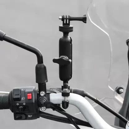 Hybrid Motors Bendable Neck Jaw Clamp Camera Mount (Black) - View 2