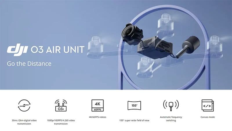DJI O3 Air Unit for Drone - View 2