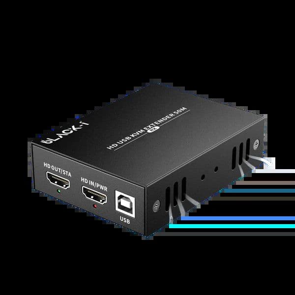 Black-i HDMI KVM Extender Over LAN with USB 2.0 - View 1