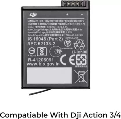 dji Osmo Action 3/4 Camera Battery Battery Grip - View 1