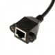 RJ45 Male to Female Screw Panel Mount Ethernet LAN Network Extension Cable - 60CM - View 3