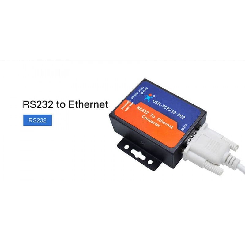 USR-TCP232-302 RS232 to Ethernet Converter - View 1