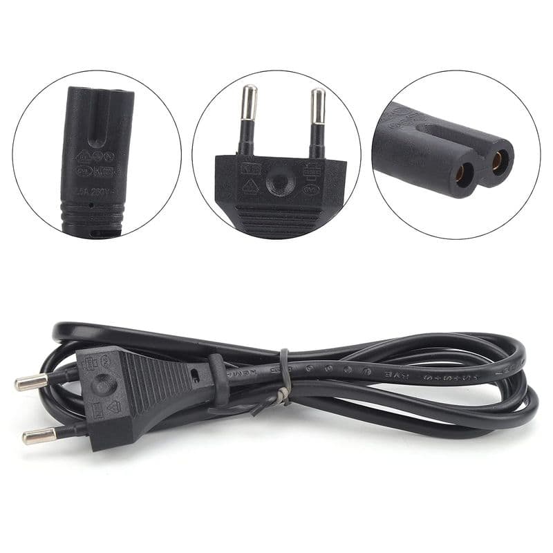 AC Mains Power Cord 250V 2.5A ICE320 C8 Female Socket - 1.5 Meter - View 1
