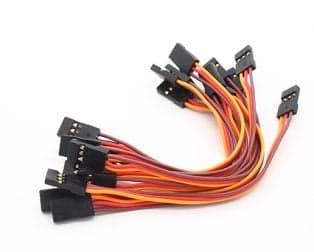 10CM Male to Male Servo Lead (JR) 26AWG-2pcs. - View 1
