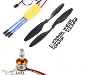A2212 1400KV Brushless Motor for Drone with SimonK 30A ESC and 1045 Propeller Set - View 1