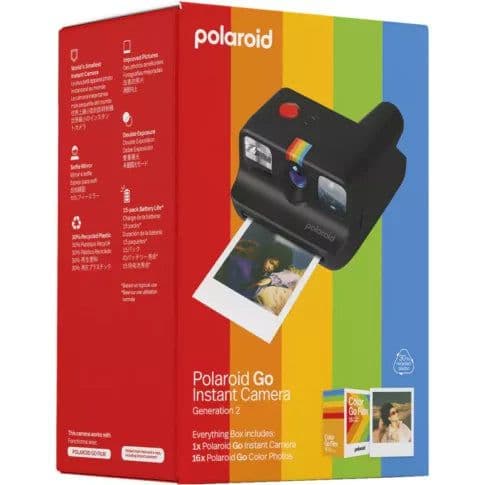 Polaroid Go Generation 2 Instant Film Camera Everything Box (Black) with Film Bundle (16 Photos Included) - View 2
