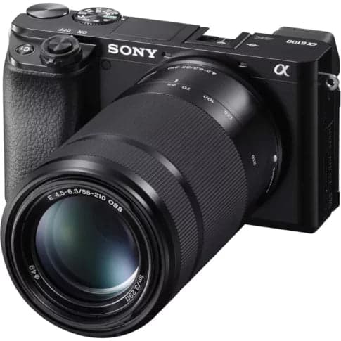 Sony Alpha ILCE 6100Y 24.2 MP Mirrorless Digital SLR Camera with 16-50mm and 55-210mm Power Zoom Lens Kit - View 1