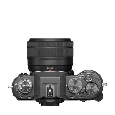 Fujifilm X-T50 Mirrorless Camera with XC 15-45mm F/3.5-5.6 OIS PZ Lens, Charcoal Silver - View 2