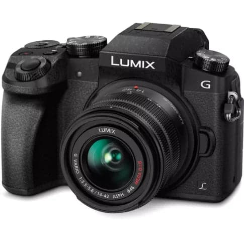 Panasonic Lumix G7 Mirrorless Camera with 14-42mm Lens (Black) - View 1