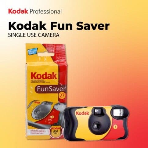 Kodak Funsaver 35mm One-Time-Use Disposable Camera ISO-800 with Flash – 27 Exposures (USED) - View 2