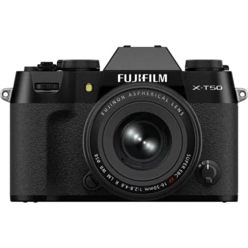 Fujifilm X-T50 Mirrorless Camera with XF 16-50 MM F/2.8-4.8 R LM WR Lens, Black - View 1