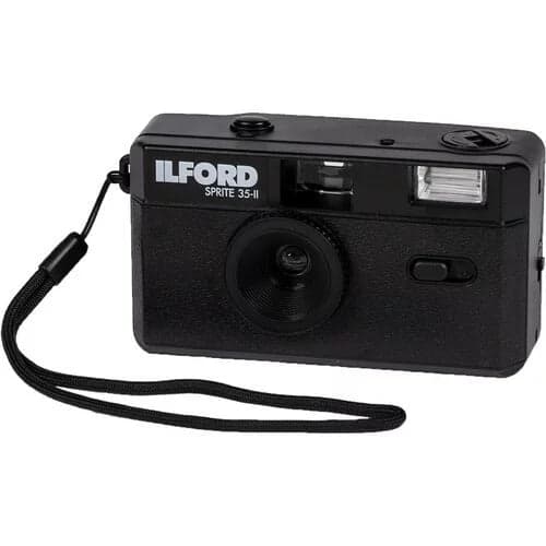 Ilford Sprite 35mm II Reusable Film Camera in Colour with Built-In Flash & Optical View Finder - View 2
