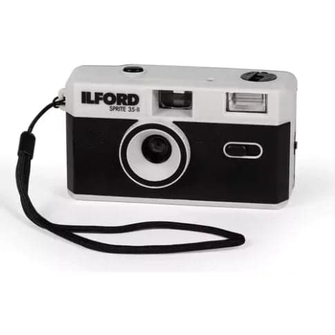 Ilford Sprite 35mm II Reusable Film Camera in Colour with Built-In Flash & Optical View Finder – Silver - View 1