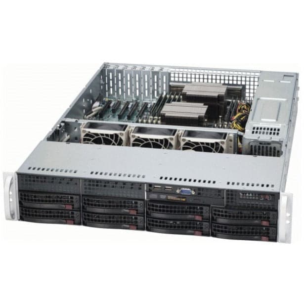 SUPERMICRO CSE-825TQ-R740LPB 12 Core,32 GB RAM,1 TB HARDISK 8 hardisk bay - View 1