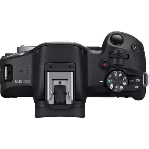 Canon EOS R50 Mirrorless Camera with 18-45mm Lens (Black) - View 3