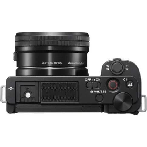 Sony ZV-E10 Mirrorless Camera with 16-50mm Lens (Black, 64Gb Memory Card & Carry Bag) - View 3