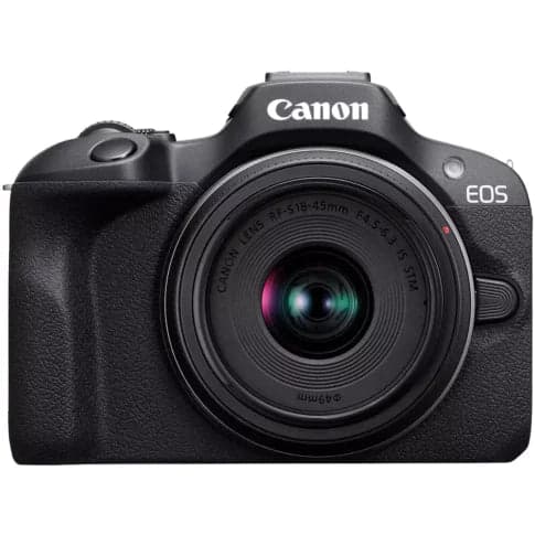 Canon EOS R100 Mirrorless Camera with 18-45mm Lens - View 1