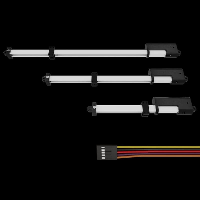 T16-P Mini Track Actuator with Feedback 100mm 256:1 12 volts - View 2