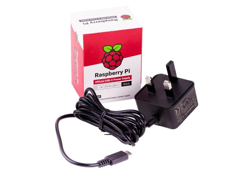 Raspberry Pi 4 Official 15W USB C Power Supply - View 3