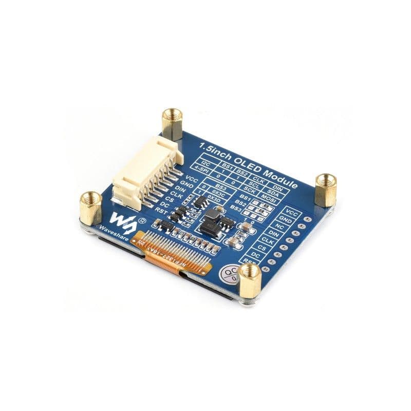 Waveshare 1.5inch 128x128 OLED display with 16 grey scale - View 2