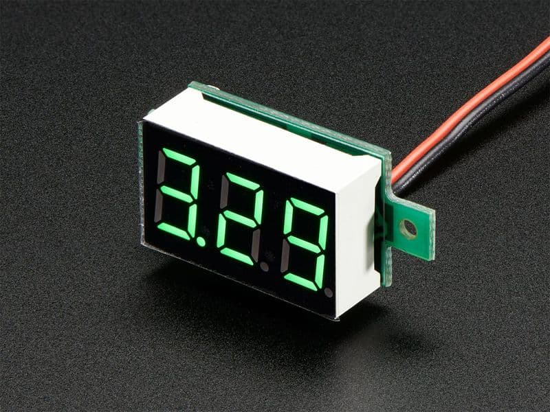 2-wire Voltmeter with 0.28 inch LED Display - 2.5V to 40VDC - View 2