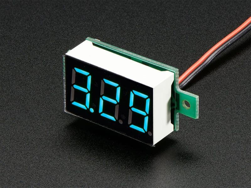 2-wire Voltmeter with 0.28 inch LED Display - 2.5V to 40VDC - View 3