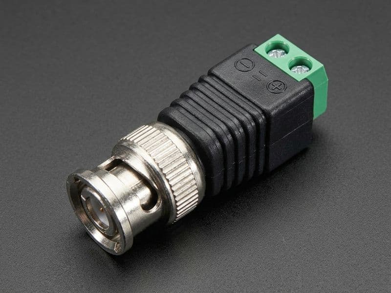 BNC Male Plug / Female Jack with Terminal Block - View 1