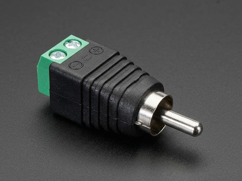 RCA Male Plug / Female Jack with Terminal Block - View 1