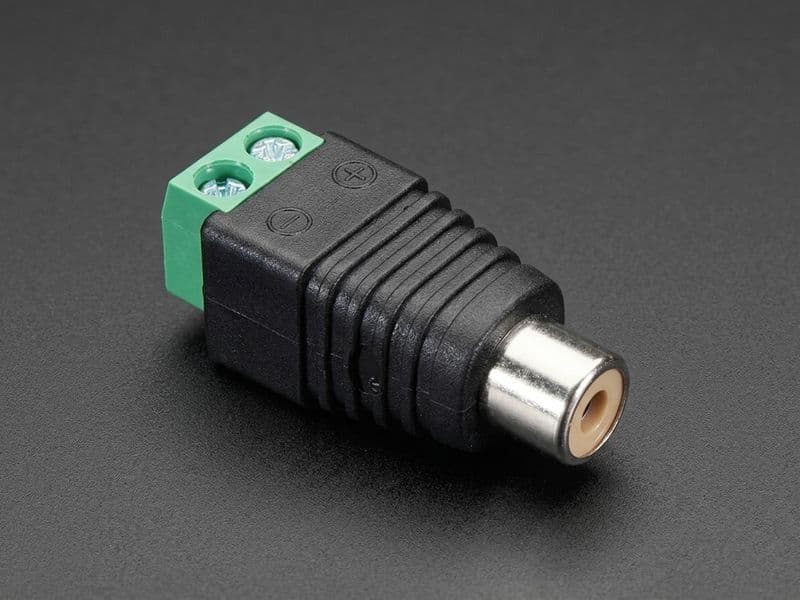 RCA Male Plug / Female Jack with Terminal Block - View 2