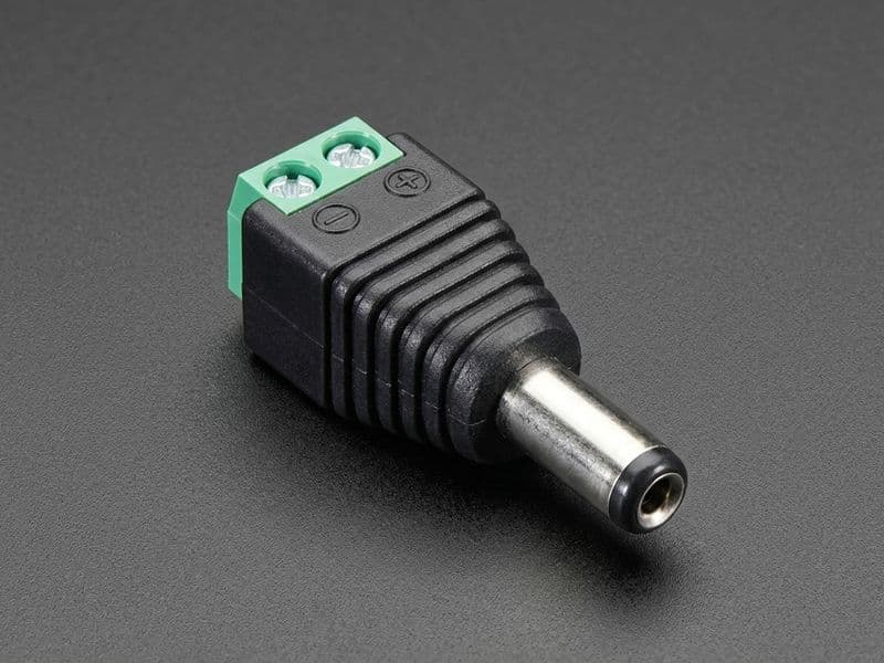 DC Power 2.1mm Male Plug / Female Jack with Terminal Block - View 1