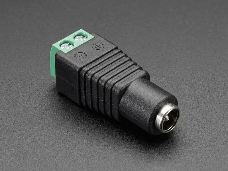 DC Power 2.1mm Male Plug / Female Jack with Terminal Block - View 2