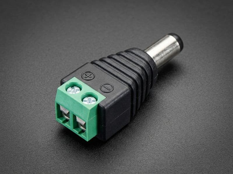 DC Power 2.1mm Male Plug / Female Jack with Terminal Block - View 3