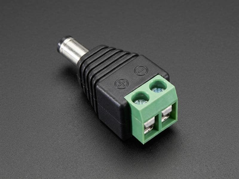 2.5mm DC Power Male Plug / Female Jack Adapter to Terminal Block - View 2