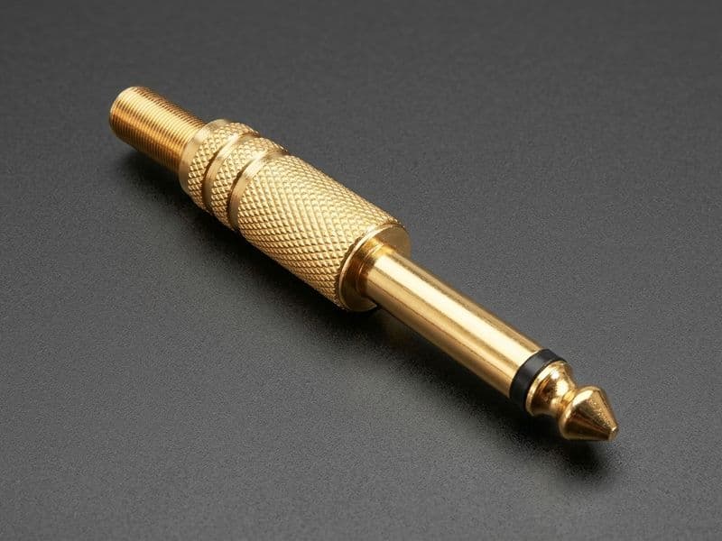 6.35mm 2-Pole (TS) Mono Audio Plug - View 2