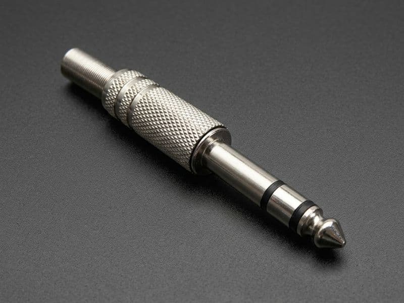 6.35mm 3-Pole (TRS) Stereo Audio Plug - View 1