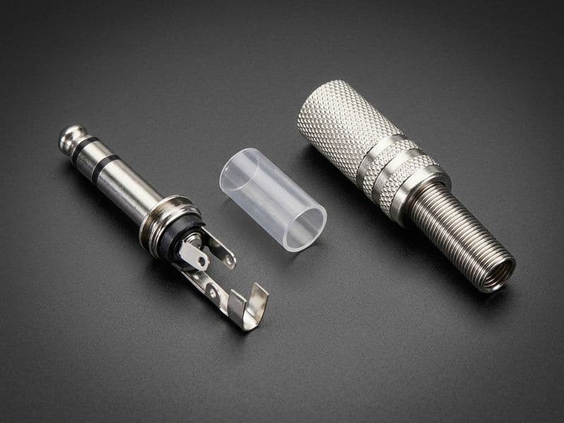 6.35mm 3-Pole (TRS) Stereo Audio Plug - View 2