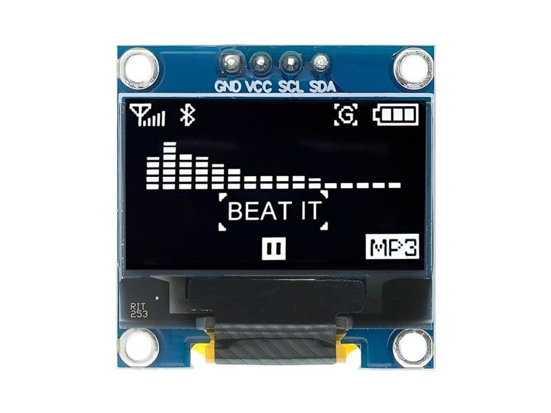 0.96 inch OLED 128x64 Display Board with I2C - View 1
