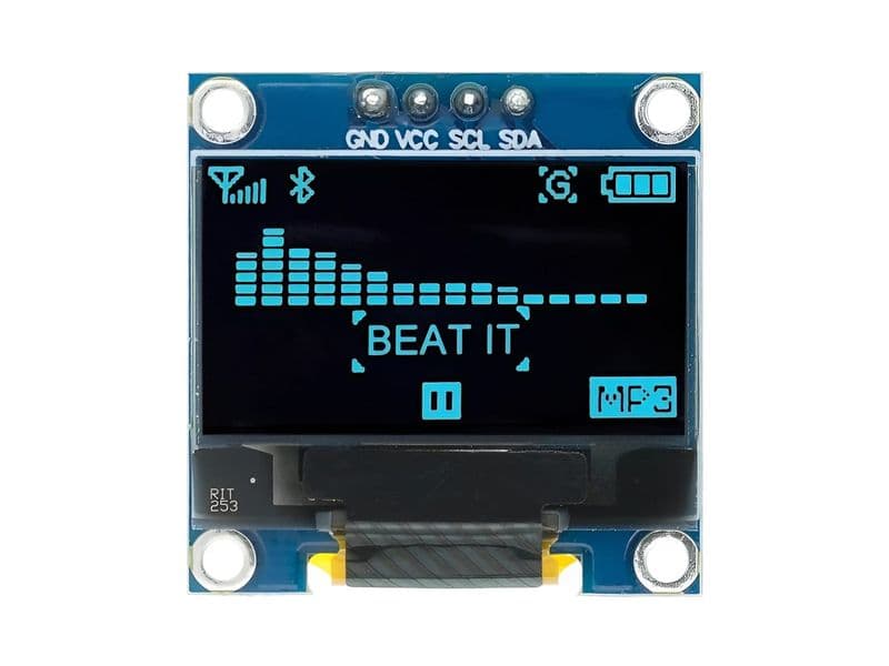 0.96 inch OLED 128x64 Display Board with I2C - View 2