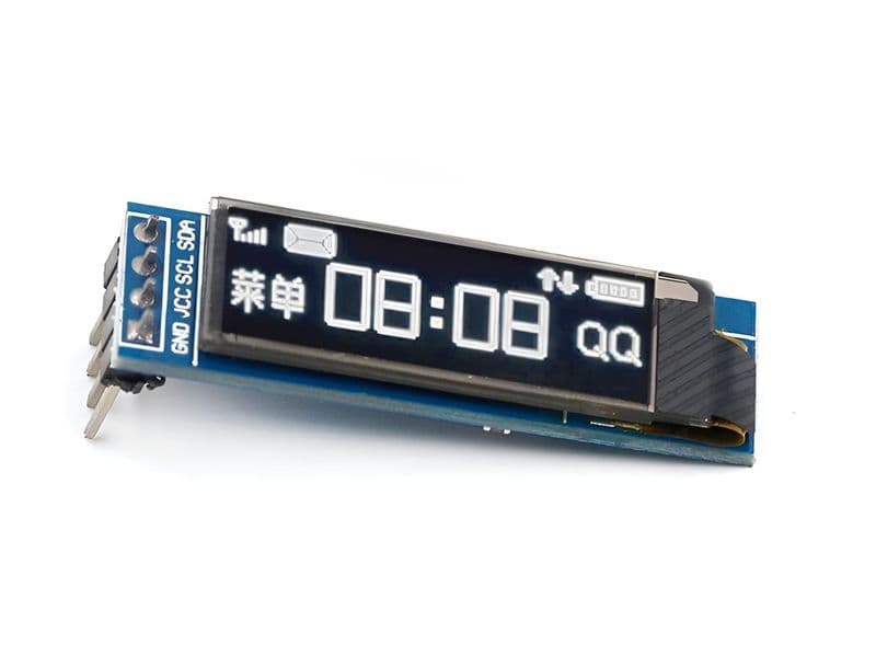 0.91 inch OLED 128x32 Display Board with I2C - View 1