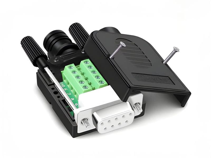 DE-9 (DB-9) RS232 to Terminal Block with Plastic Body - View 2