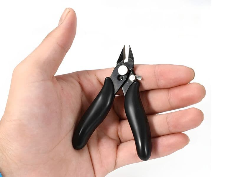 Mini 3.5 inch Diagonal Flush Cutter Plier - Black - View 2